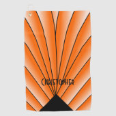 Persoonlijk Art Deco-ontwerp Golfhanddoek (Voorkant)