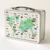 Persoonlijk avontuur wacht op Wereldkaart Voertuig (Achterkant)