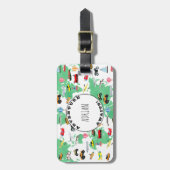 Persoonlijk avontuur wacht op Wereldkaart Voertuig Bagagelabel (Voorkant verticaal)