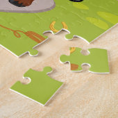 Persoonlijk Aziatisch meisje Jigzaag Puzzle Legpuzzel (Zijkant)