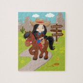 Persoonlijk Aziatisch meisje Jigzaag Puzzle Legpuzzel (Verticaal)