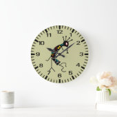 Persoonlijk Aztec Southwest Kokopelli Design Grote Klok (Huis)