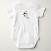Persoonlijk Baby Body 'Ik Hou Van Jou' Romper (Achterkant)
