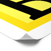 Persoonlijk Baby Boy Baby shower Poster (Hoek)