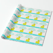 Persoonlijk baby cadeau inpakpapier (Uitgerold)