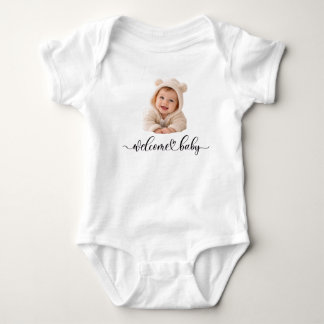Persoonlijk Baby Foto Babyhemdje 'Welkom Baby' Romper