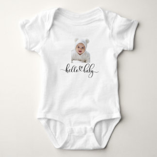 Persoonlijk Baby Foto Babyhemdje 'Welkom Baby' Romper
