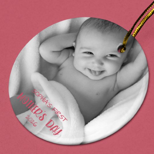 Persoonlijk Baby Foto Ornament 1e Moederdag