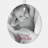 Persoonlijk Baby Foto Ornament 1e Moederdag (Links)