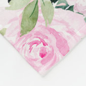 Persoonlijk Baby Girl Llama Milestone Name Fleece Deken (Hoek)