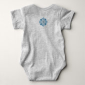 Persoonlijk baby jongens romper folk tulp (Achterkant)