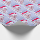 Persoonlijk baby kerst inpakpapier (Hoek)