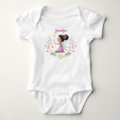 Persoonlijk Baby Meisje Body Met Een Fee Romper (Voorkant)