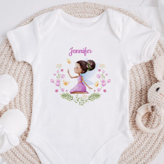 Persoonlijk Baby Meisje Bodysuit Met Een Fee