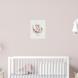 Persoonlijk Baby Meisje Hert Poster
