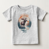 Persoonlijk baby Moose T-shirt (Voorkant)