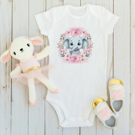 Persoonlijk baby olifant rompertje cadeau romper