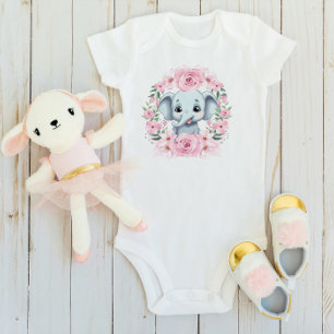 Persoonlijk baby olifant rompertje cadeau romper