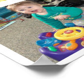 Persoonlijk Baby-Poster voor eerste jaar collage Poster (Hoek)