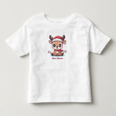 Persoonlijk Baby Rendier Eerste Kerst T-Shirt (Voorkant)