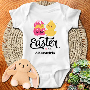 Persoonlijk baby romper eerste Pasen