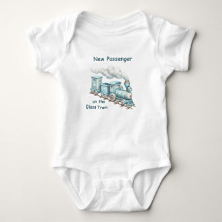 Persoonlijk baby romper voor nieuwe treinpassagier