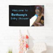 Persoonlijk Baby shower bevestigen Spandoek (Insitu)