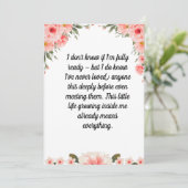 Persoonlijk Baby shower Wenskaart | uit de eerste  Feestdagenkaart (Staand voorkant)