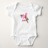 Persoonlijk baby T-shirt met kolibrie (Voorkant)