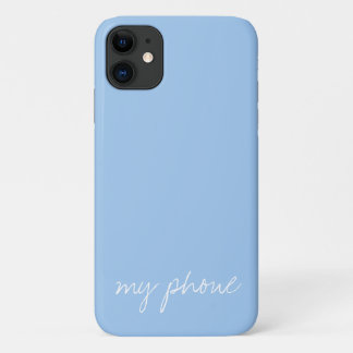 Persoonlijk babyblauw Case-Mate iPhone case