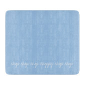 Persoonlijk babyblauw snijplank (Voorkant)