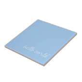 Persoonlijk babyblauw tegeltje (Zijkant)