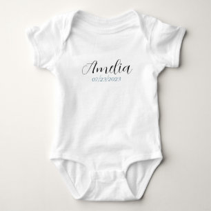 Persoonlijk babybody'tje - Aangepaste naam & geboo Romper
