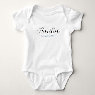 Persoonlijk babybody'tje - Aangepaste naam & geboo Romper