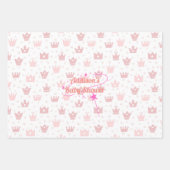 Persoonlijk babymeisje Baby shower Inpakpapier Vel (Voorkant)