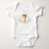 Persoonlijk babymeisje fee bodysuit (Voorkant)