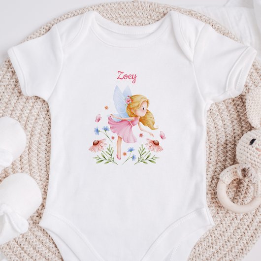 Persoonlijk babymeisje fee rompertje romper