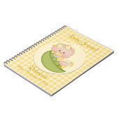 Persoonlijk babymeisje in Pod Lemon Baby Journal Notitieboek (Linkerzijde)