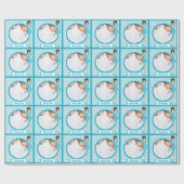 Persoonlijk babypeuter Fotopapier Cadeaupapier (Vlak)