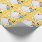 Persoonlijk babypeuter Fotopapier Cadeaupapier (Hoek)