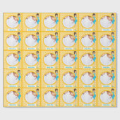 Persoonlijk babypeuter Fotopapier Cadeaupapier (Vlak)