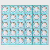 Persoonlijk babypeuter Fotopapier Cadeaupapier (Vlak)