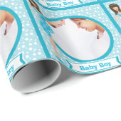 Persoonlijk babypeuter Fotopapier Cadeaupapier (Rol Hoek)