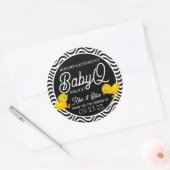 Persoonlijk BabyQ-sauslabel Ronde Sticker (Envelop)