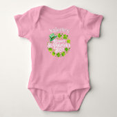 Persoonlijk baby's 1e St. Patrick's Day-rompertje Romper (Voorkant)