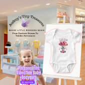 Persoonlijk Baby's 1e Valentijns Dag Onesie Romper