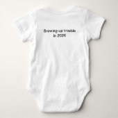 Persoonlijk baby's eerste Halloween babyrompertje. Romper (Achterkant)