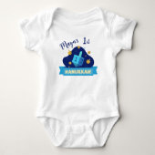 Persoonlijk baby's eerste Hanukkah-dreidelontwerp Romper (Voorkant)
