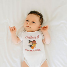 Persoonlijk baby's eerste Thanksgiving-rompertje