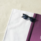 Persoonlijk, badlaken feestelijk, monochroom, strandlaken (In situ)